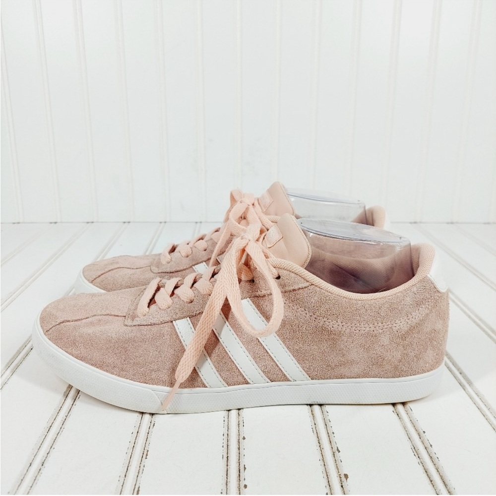 Adidas Women's Courtset Pink Rose Suede Sneakers 9.5